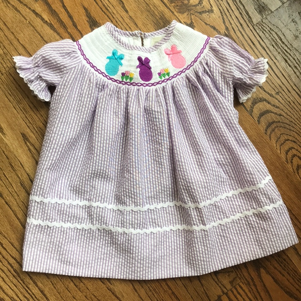 Smocked EASTER dress 3-6 months